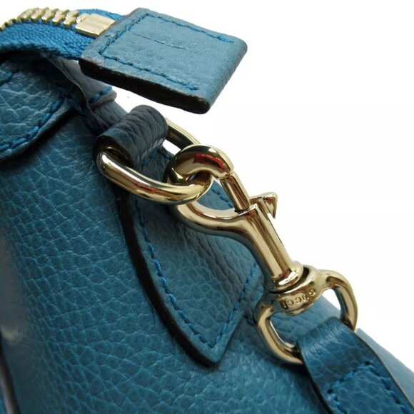 Auth GUCCI Interlocking G Handbag Shoulder Bag green leather - Picture 7 of 16